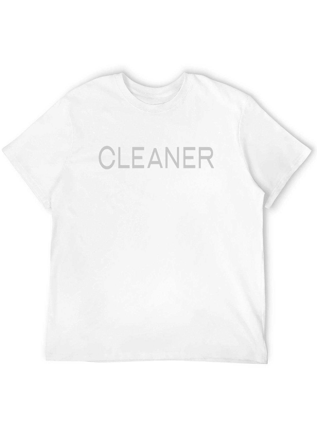 Cleaner Graphic Tee - Black Cotton Blend T-Shirt