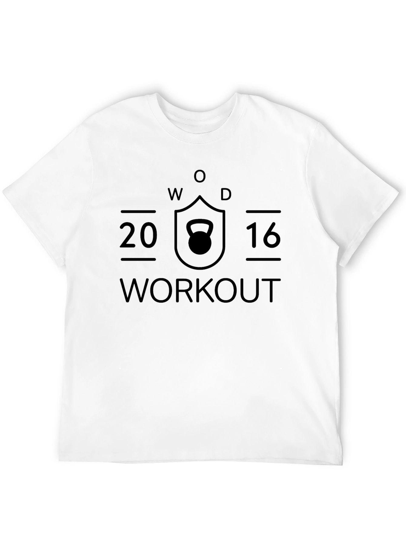 WOD Workout 2016 Black T-Shirt
