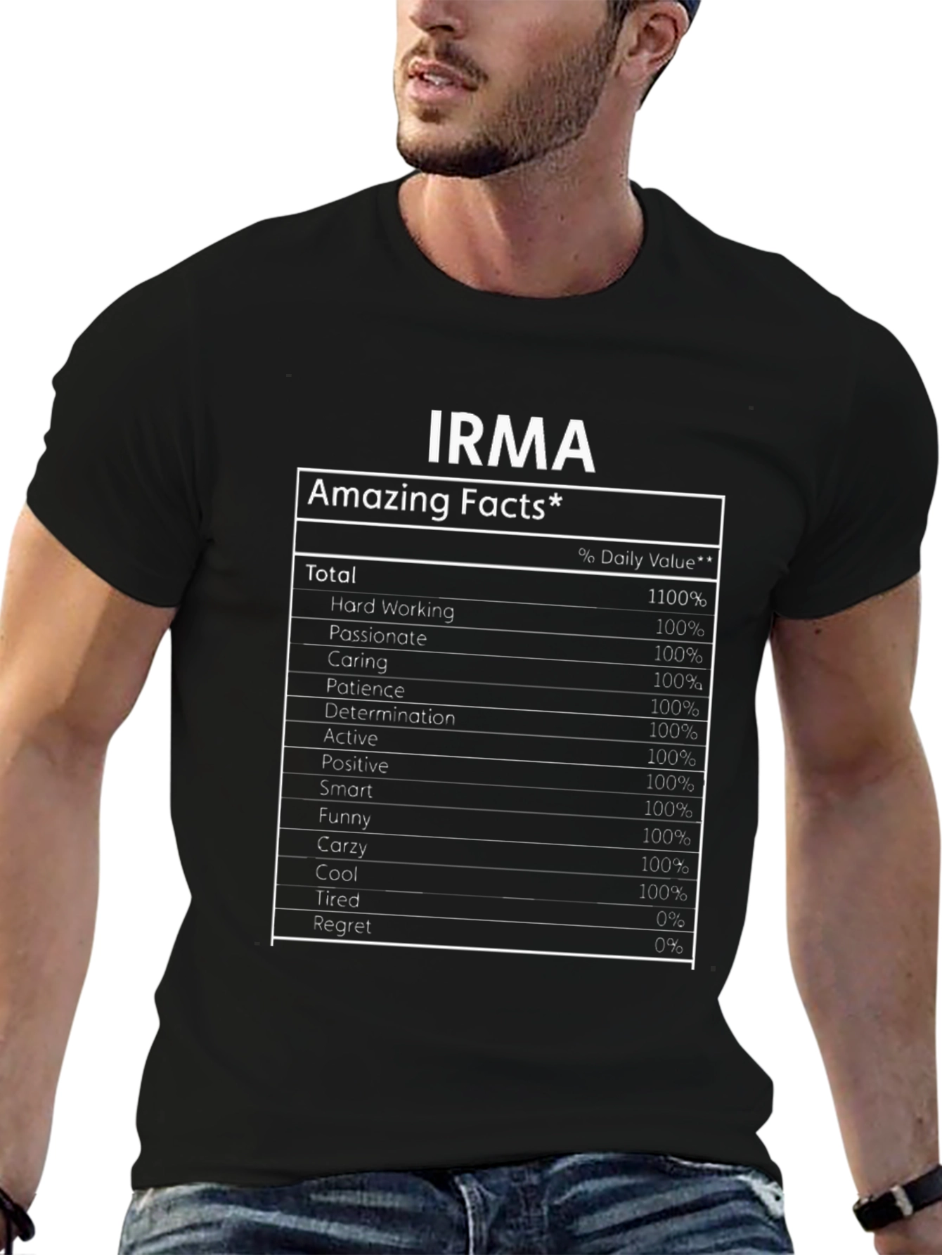 IRMA - Amazing Facts T-Shirt - Personalized Gift