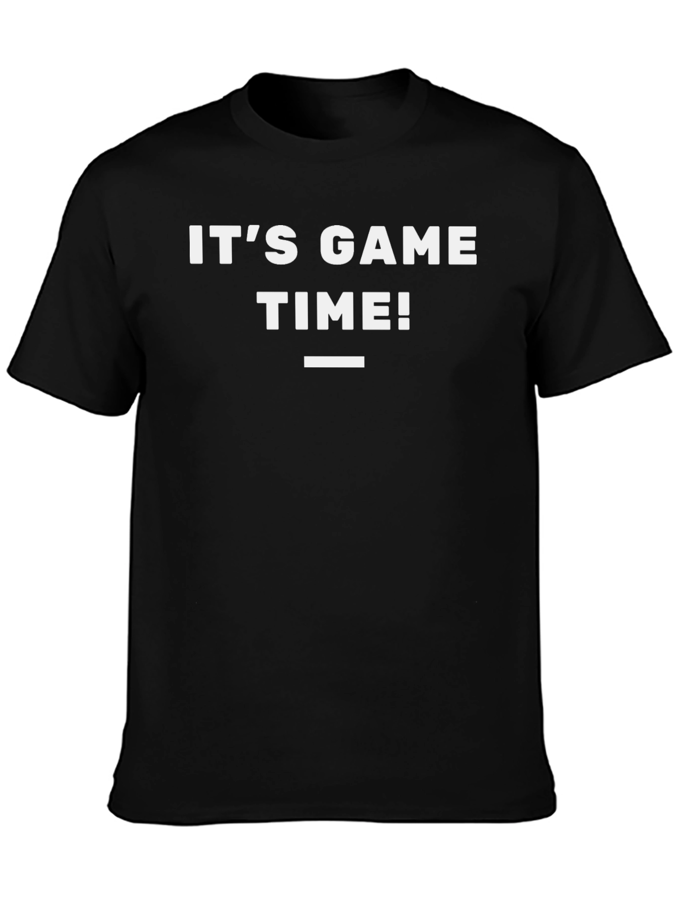Its Game Time! Graphic T-Shirt - Black