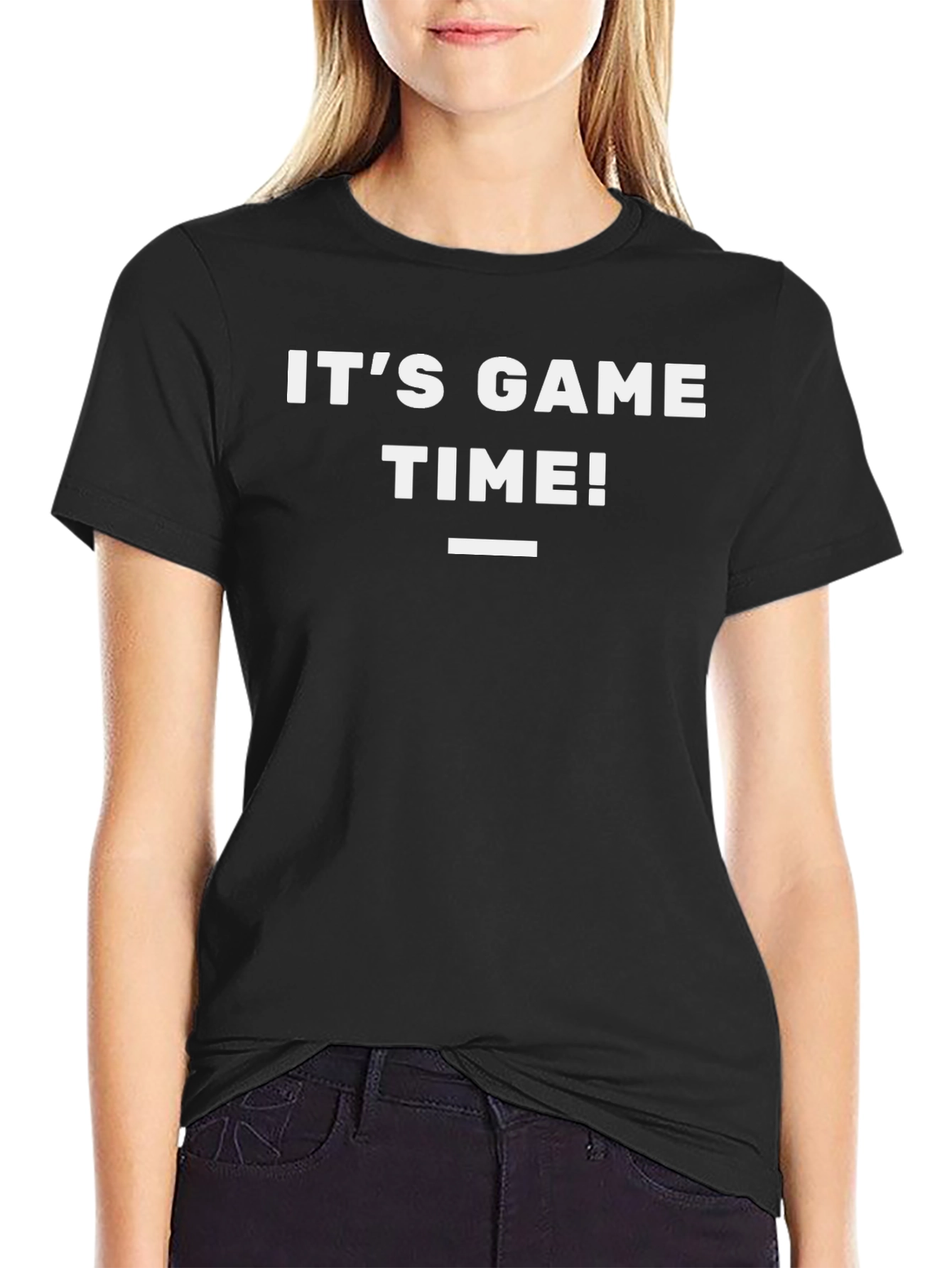 Its Game Time! Graphic T-Shirt - Black