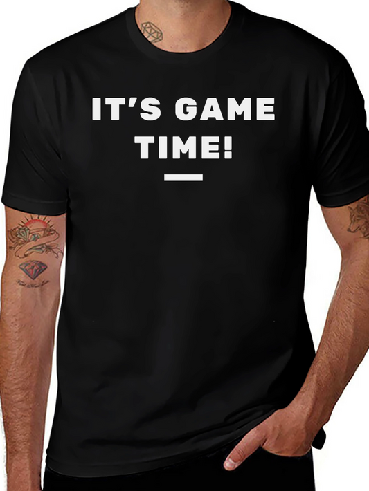Its Game Time! Graphic T-Shirt - Black