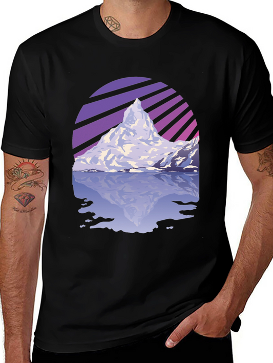 Mountain Peak Reflection Graphic T-Shirt
