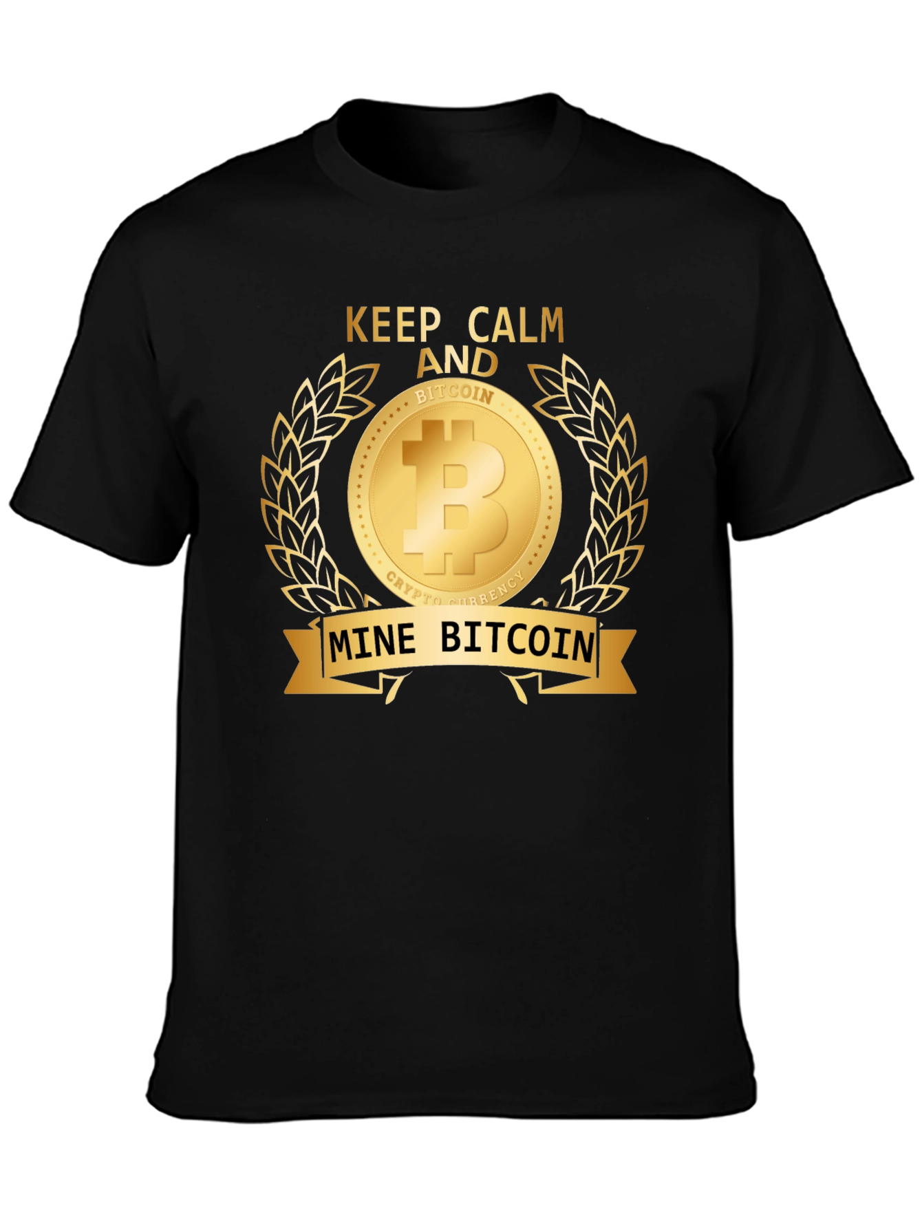 Keep Calm and Mine Bitcoin T-Shirt