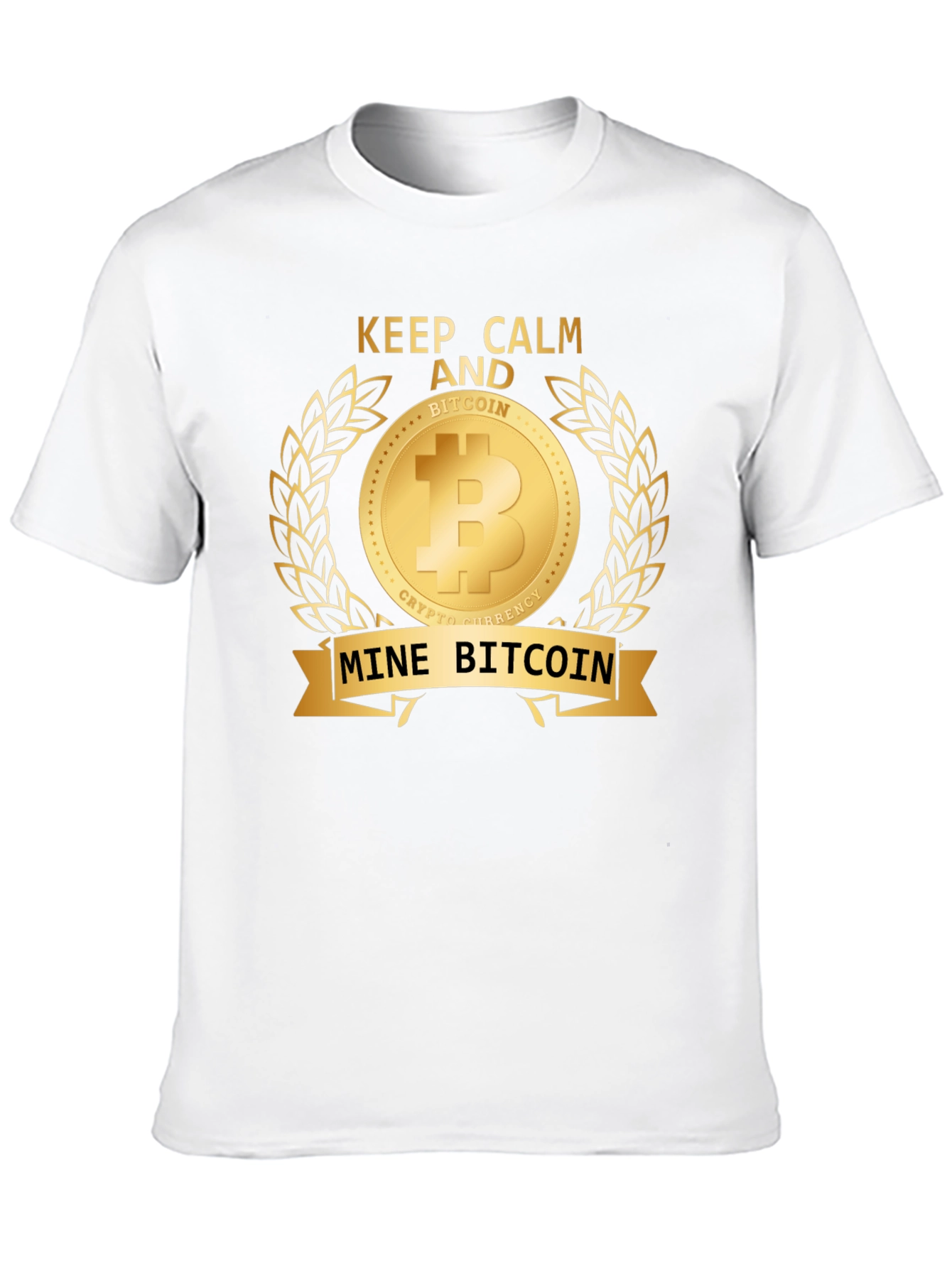 Keep Calm and Mine Bitcoin T-Shirt