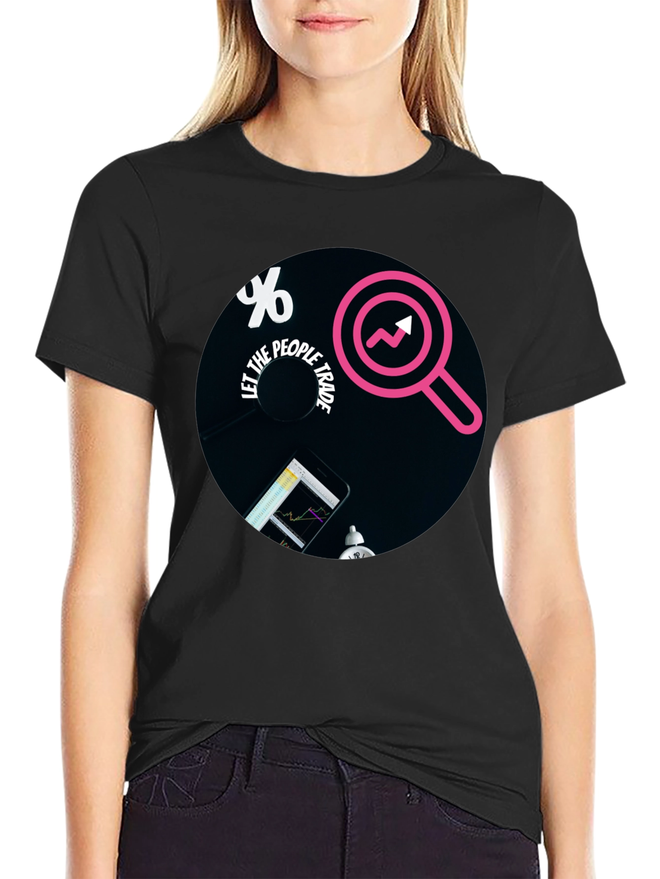 Let The People Trade Black T-Shirt