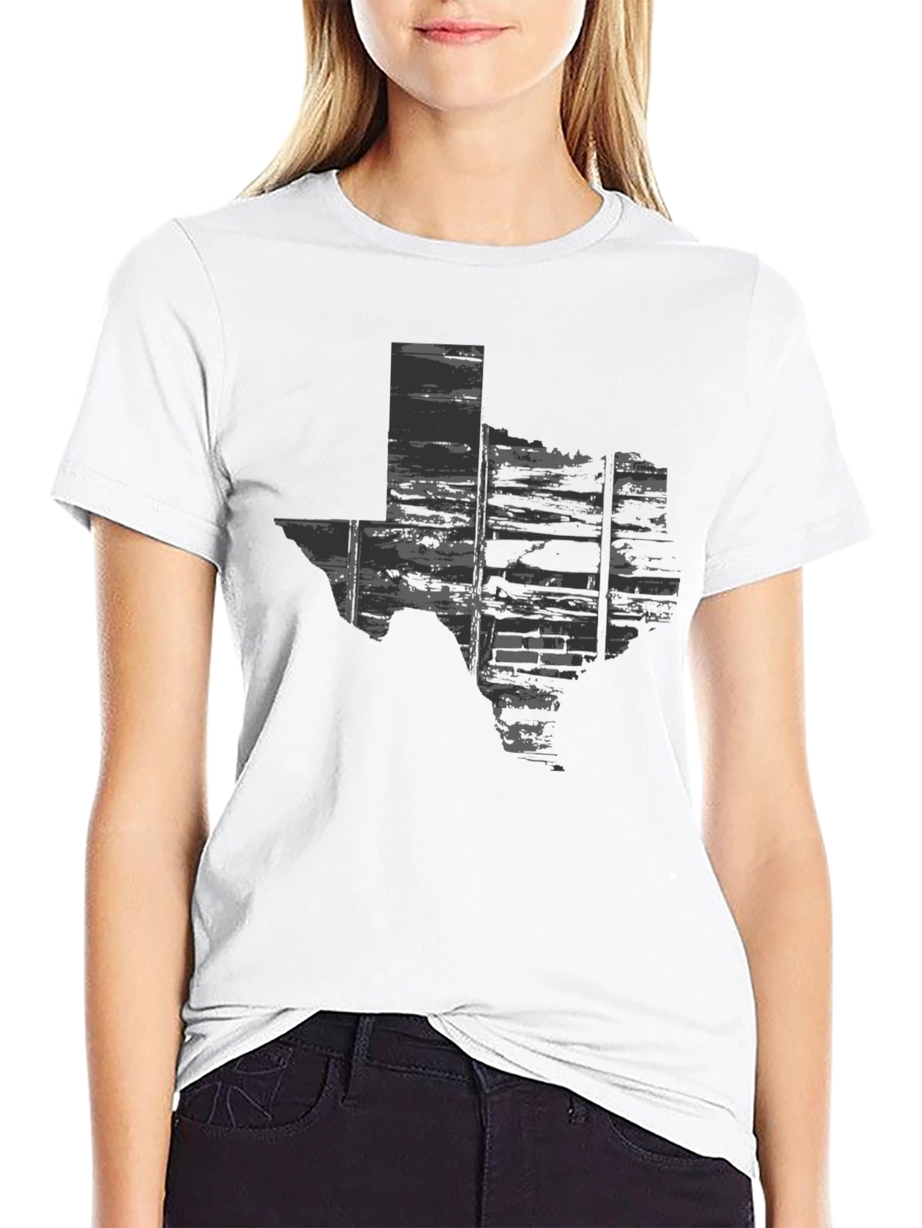 Texas Brick Graphic Tee - Unisex Black T-Shirt