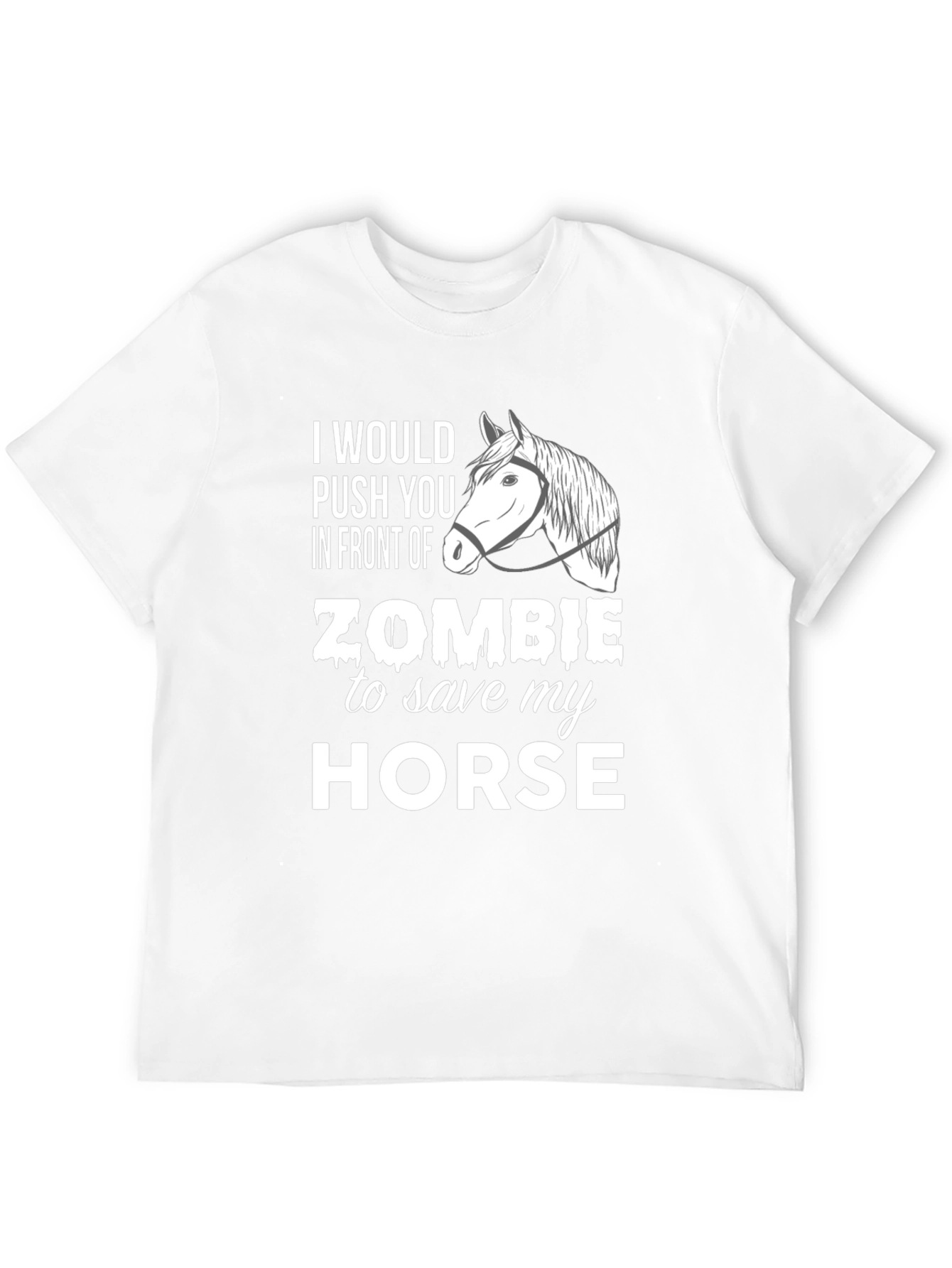 Zombie Horse T-Shirt - Funny Graphic Tee