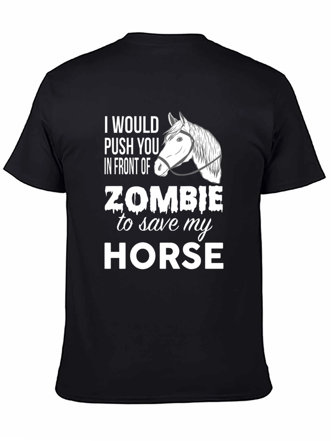 Zombie Horse T-Shirt - Funny Graphic Tee