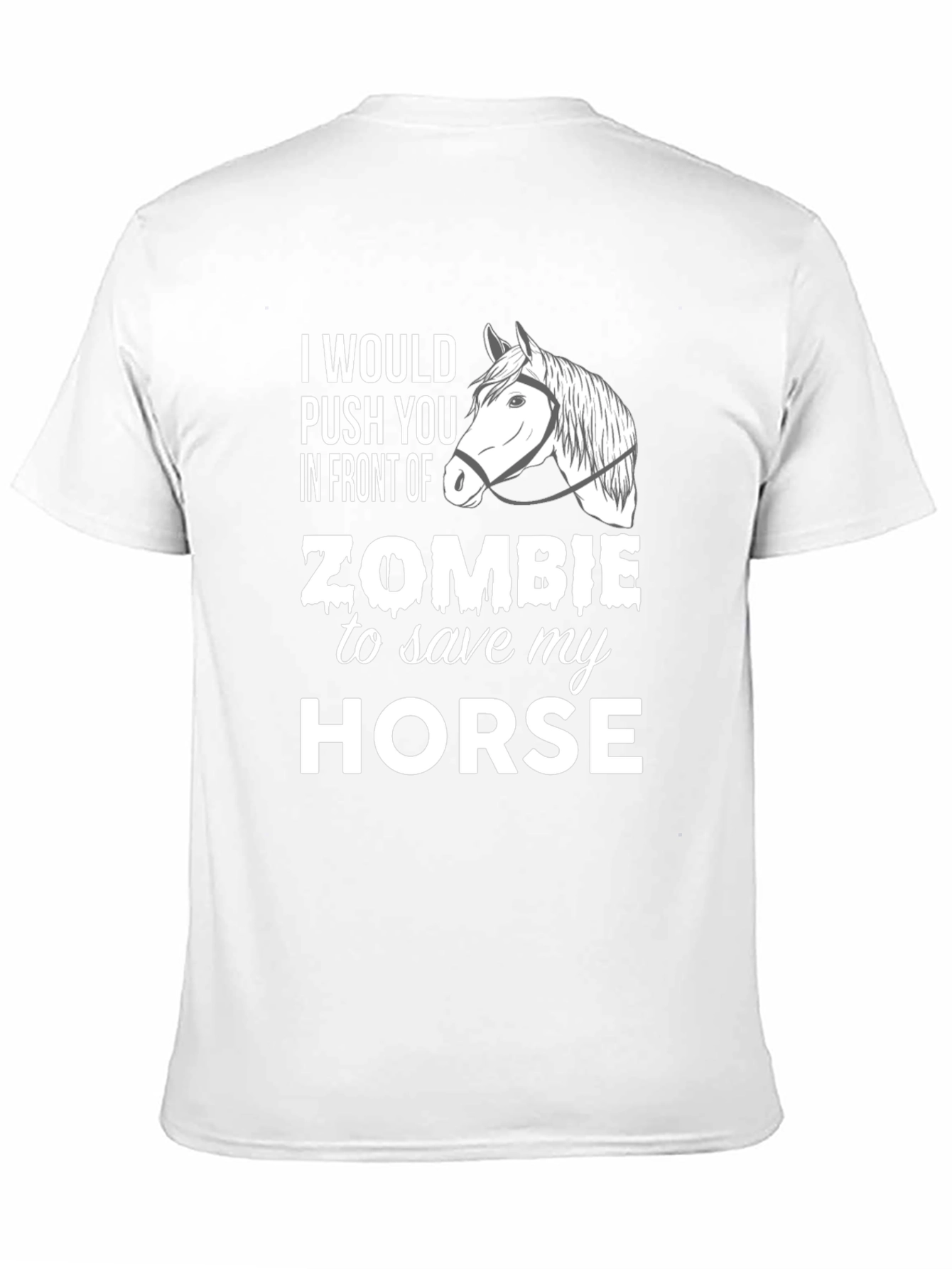 Zombie Horse T-Shirt - Funny Graphic Tee