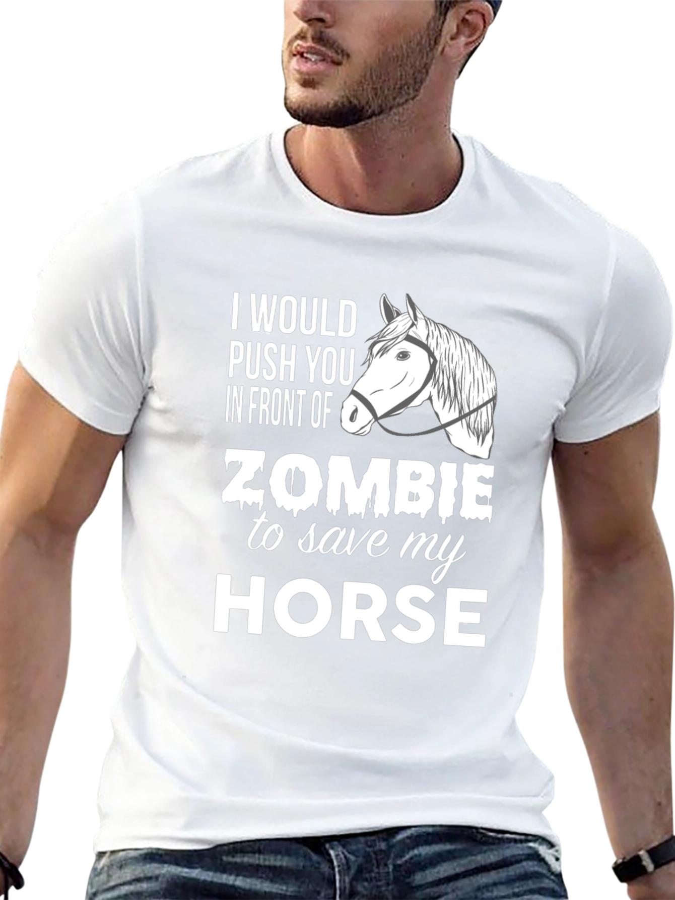 Zombie Horse T-Shirt - Funny Graphic Tee