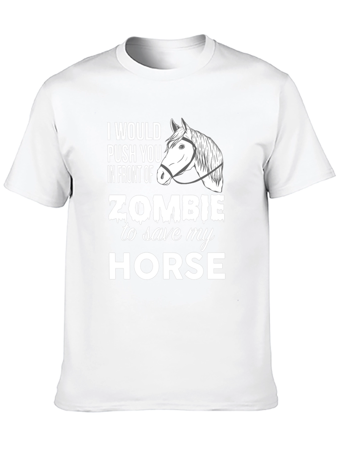 Zombie Horse T-Shirt - Funny Graphic Tee
