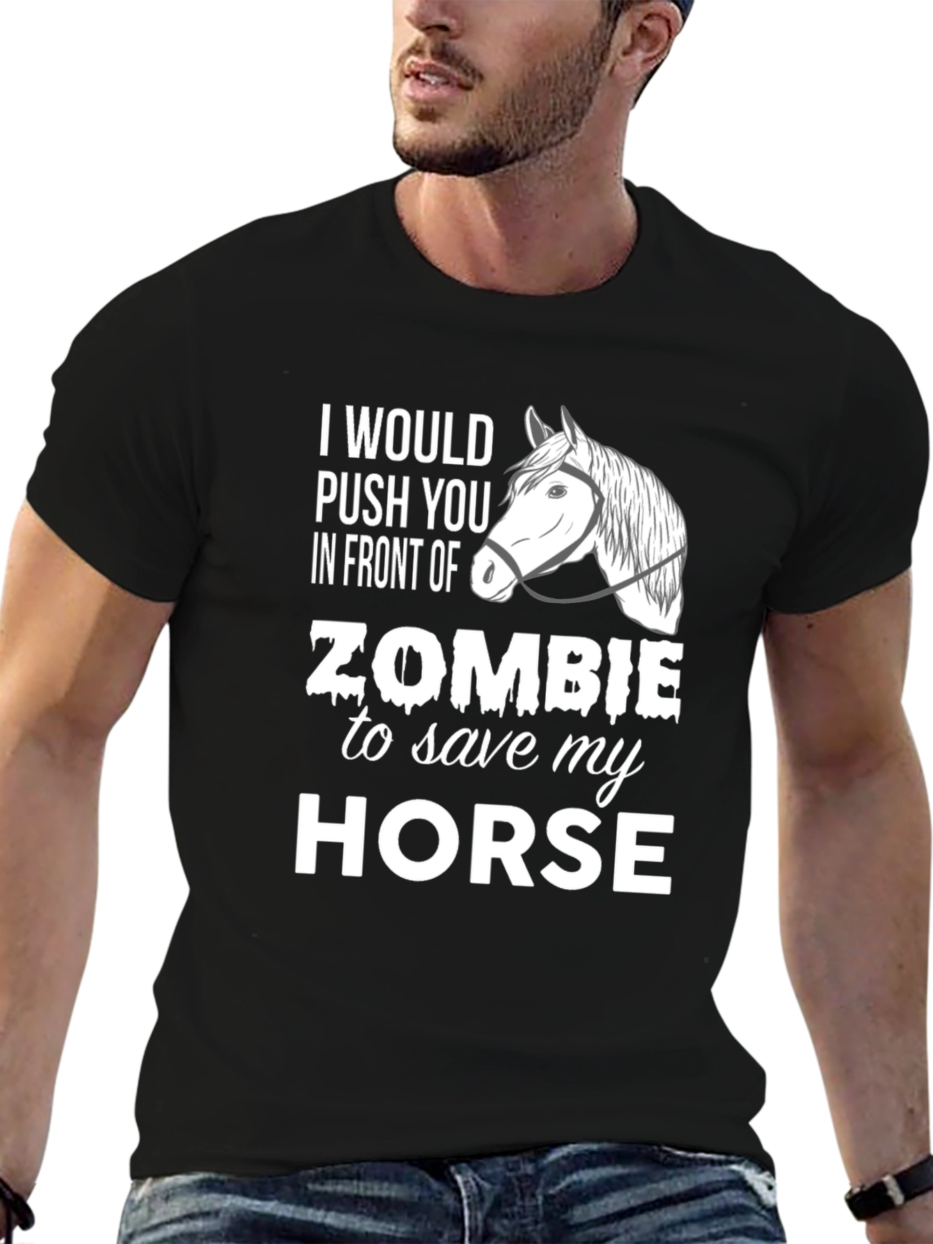 Zombie Horse T-Shirt - Funny Graphic Tee