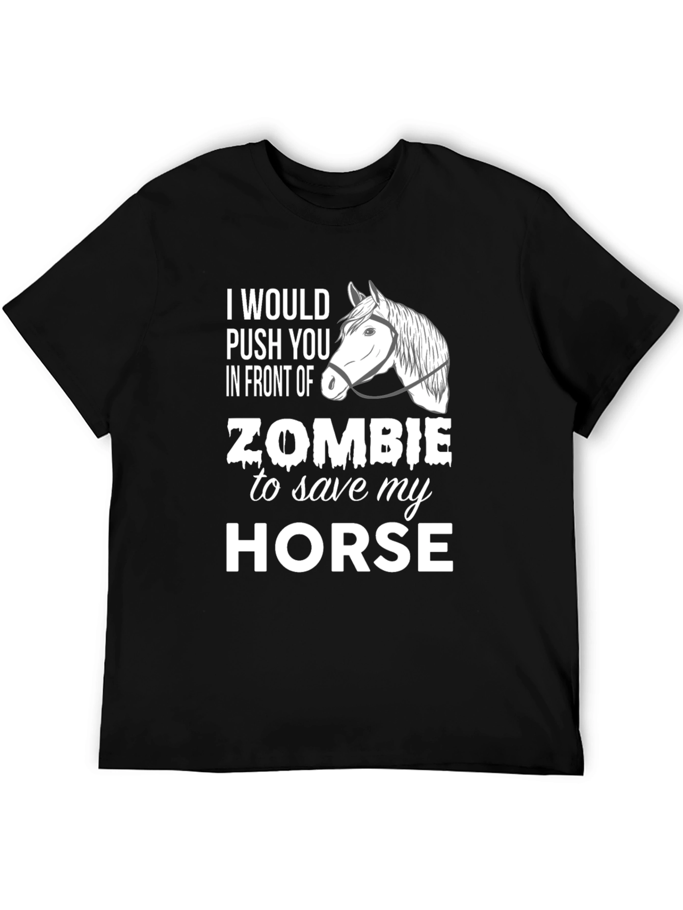 Zombie Horse T-Shirt - Funny Graphic Tee