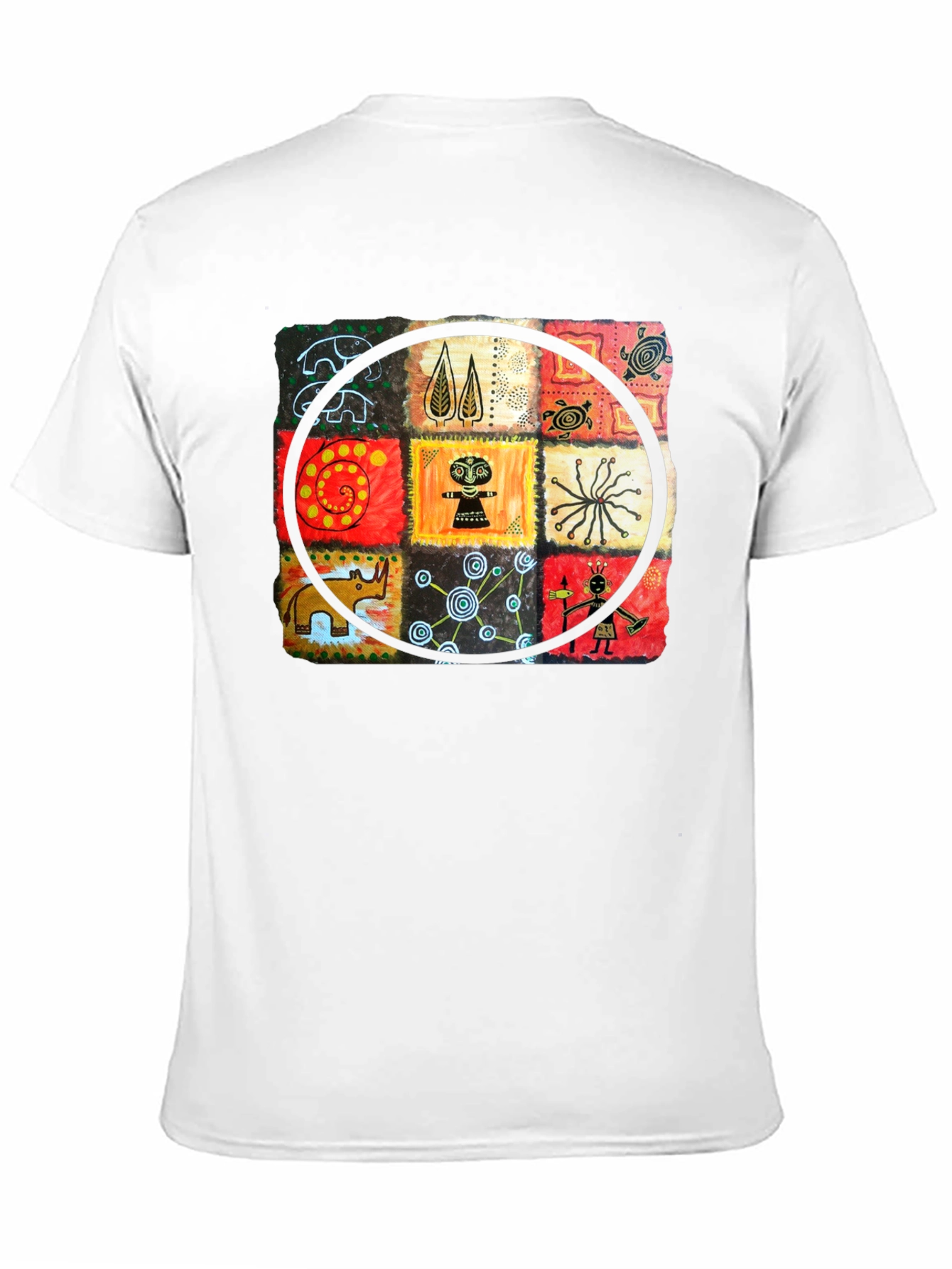 Abstract Art Graphic Print Crew Neck T-Shirt