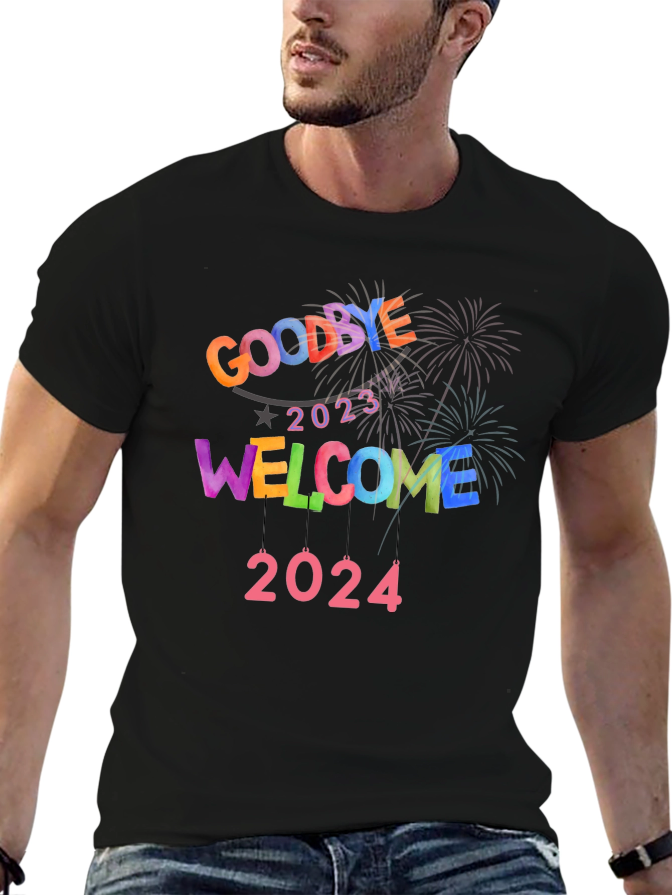 Goodbye 2023 Welcome 2024 New Year T-Shirt