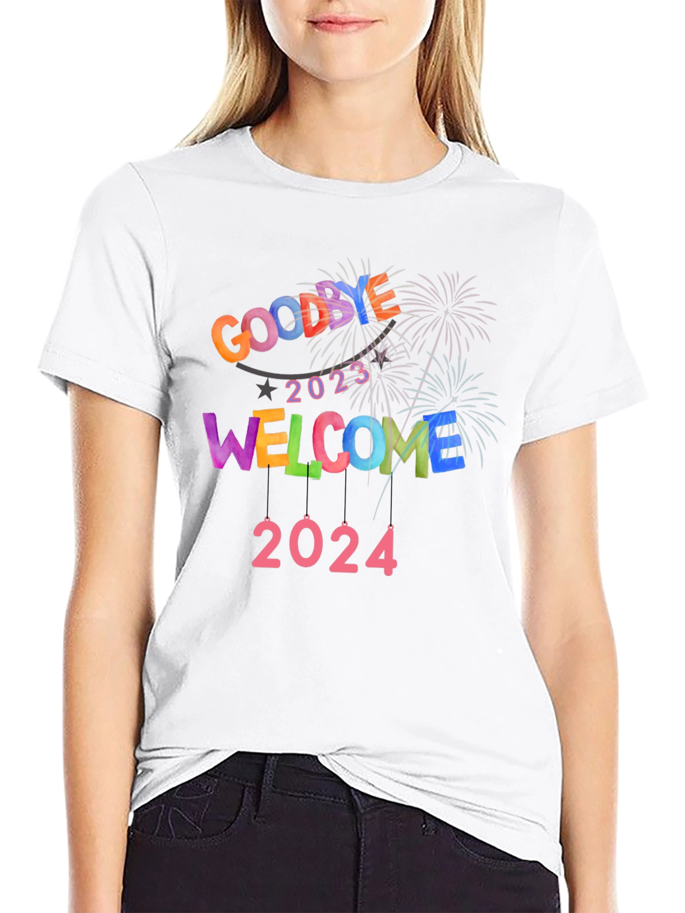 Goodbye 2023 Welcome 2024 New Year T-Shirt