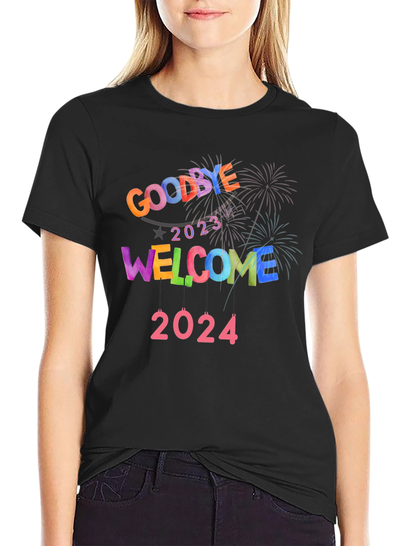 Goodbye 2023 Welcome 2024 New Year T-Shirt