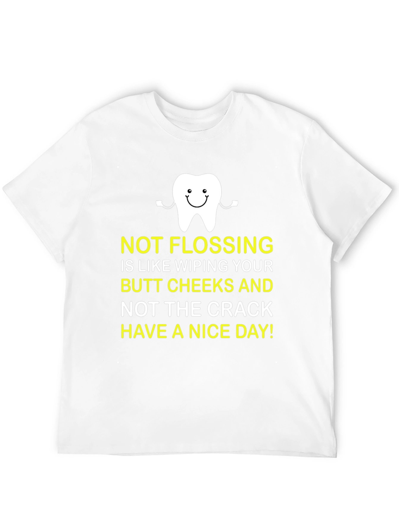 Funny Dental Flossing T-Shirt - Cheeky Humor