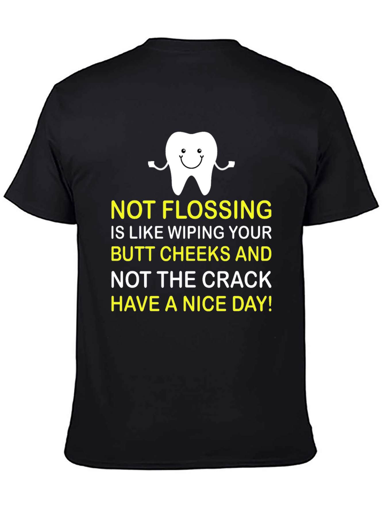 Funny Dental Flossing T-Shirt - Cheeky Humor