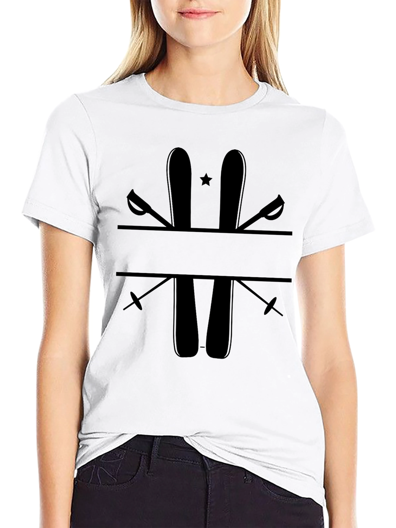 Ski & Poles Graphic Tee