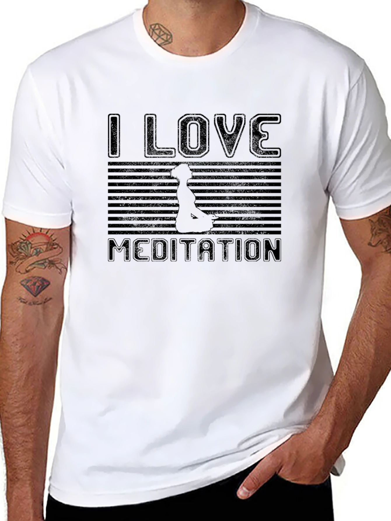 I Love Meditation T-Shirt - Relax & Breathe