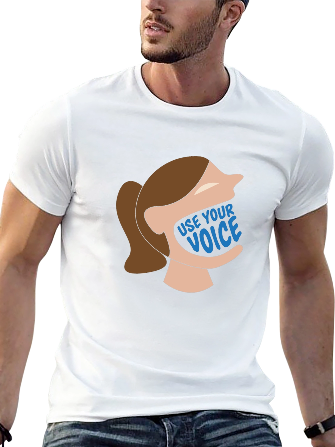 Use Your Voice Graphic Tee - Empowering Unisex T-Shirt