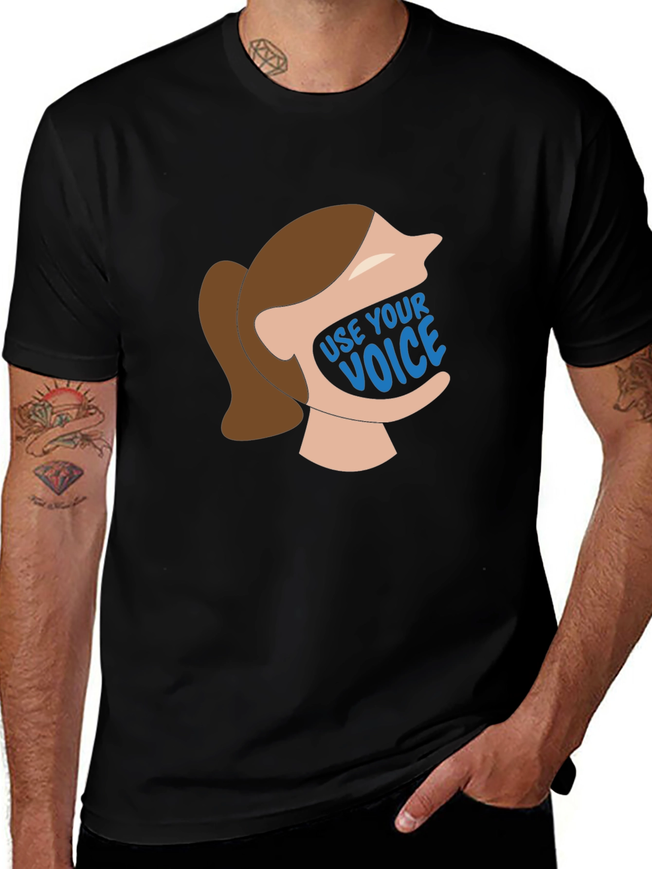 Use Your Voice Graphic Tee - Empowering Unisex T-Shirt