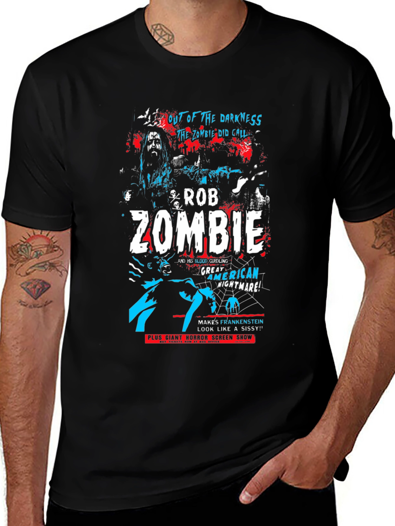 Rob Zombie Graphic Print T-Shirt