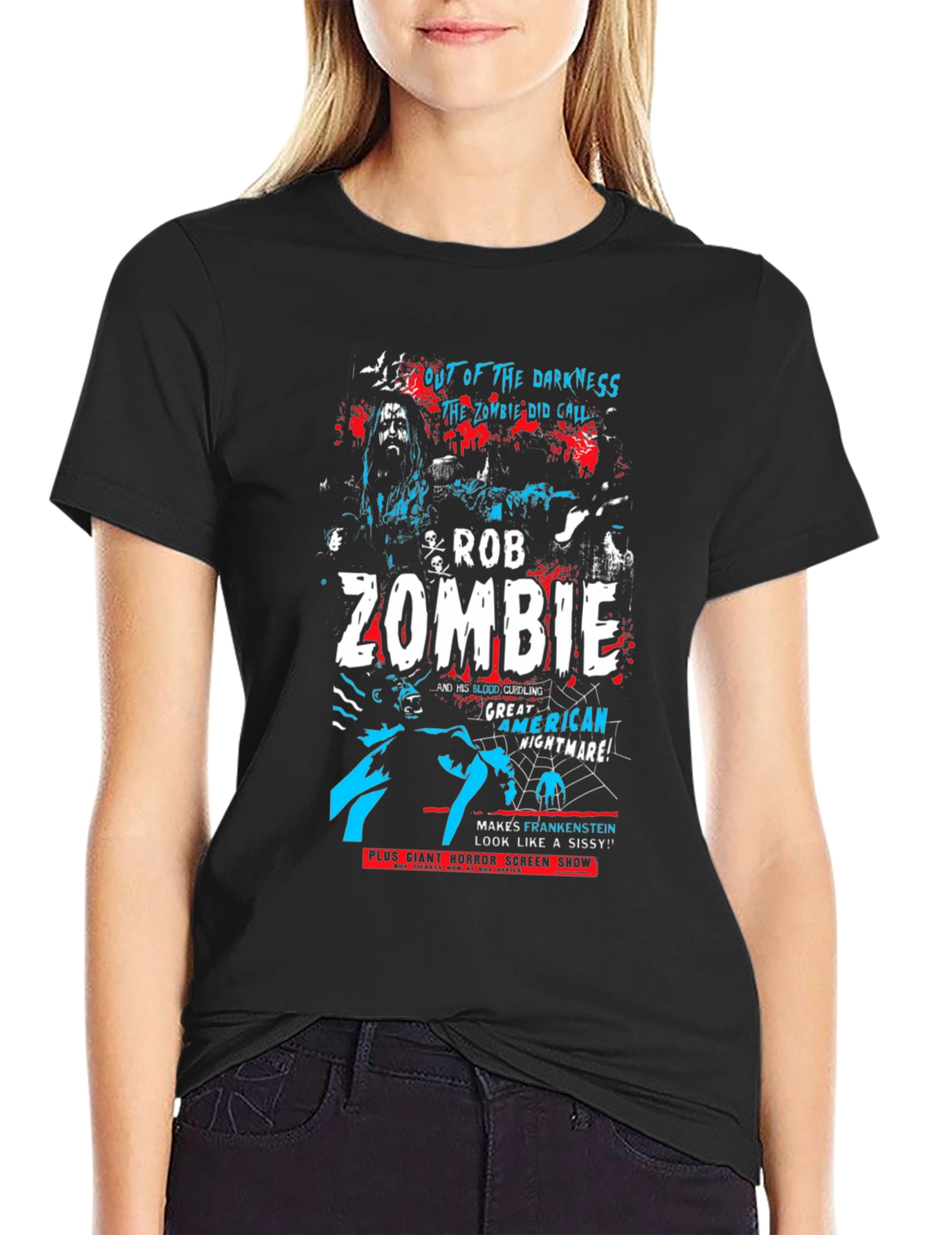 Rob Zombie Graphic Print T-Shirt