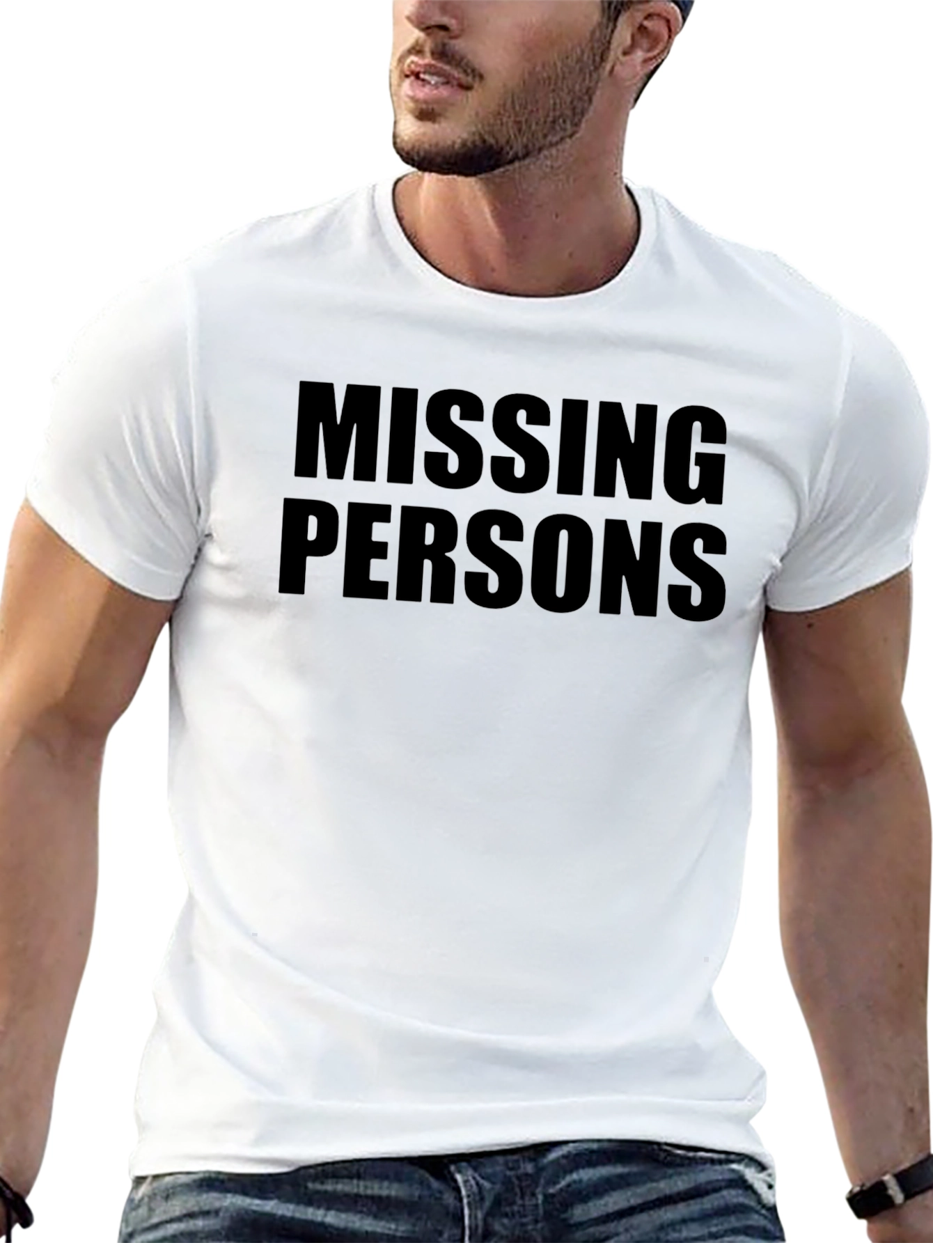 Missing Persons Graphic Tee - Black