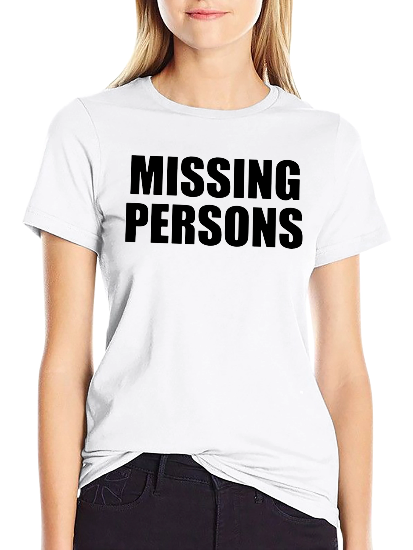 Missing Persons Graphic Tee - Black