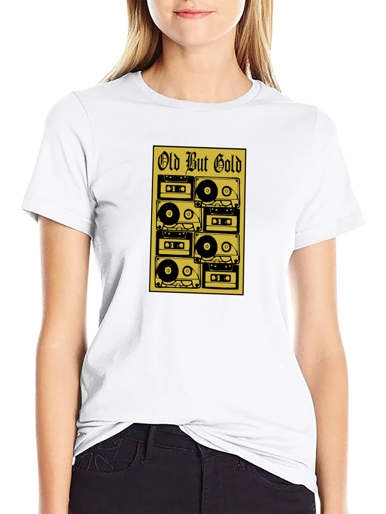 Retro Cassette Tape T-Shirt - Old But Gold