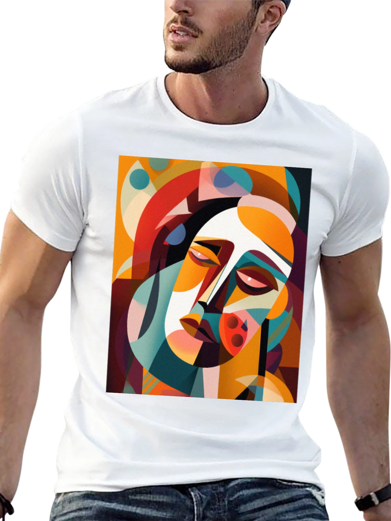 Abstract Art Graphic Tee - Unique Design