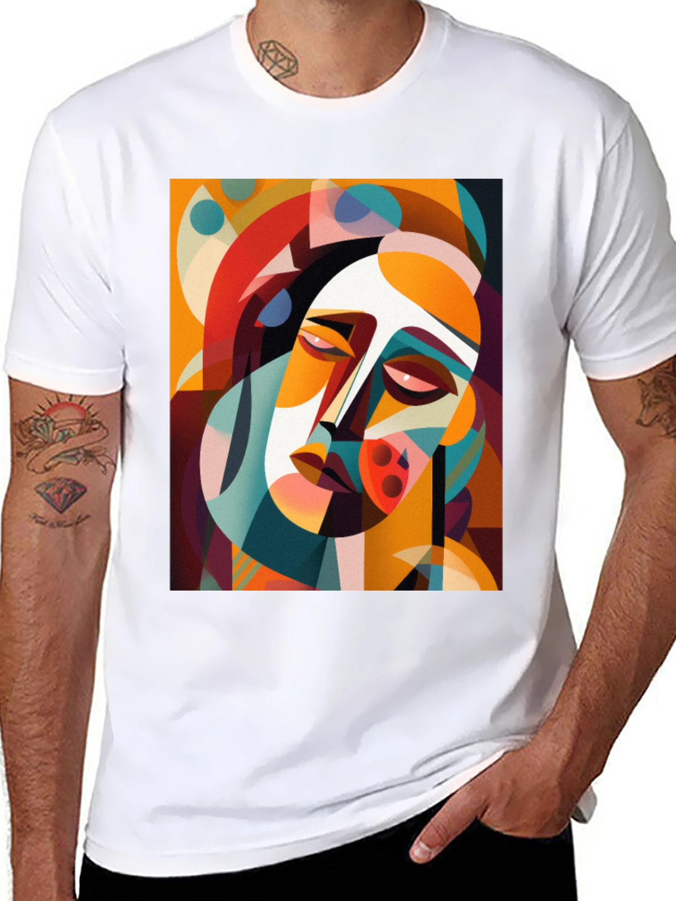 Abstract Art Graphic Tee - Unique Design