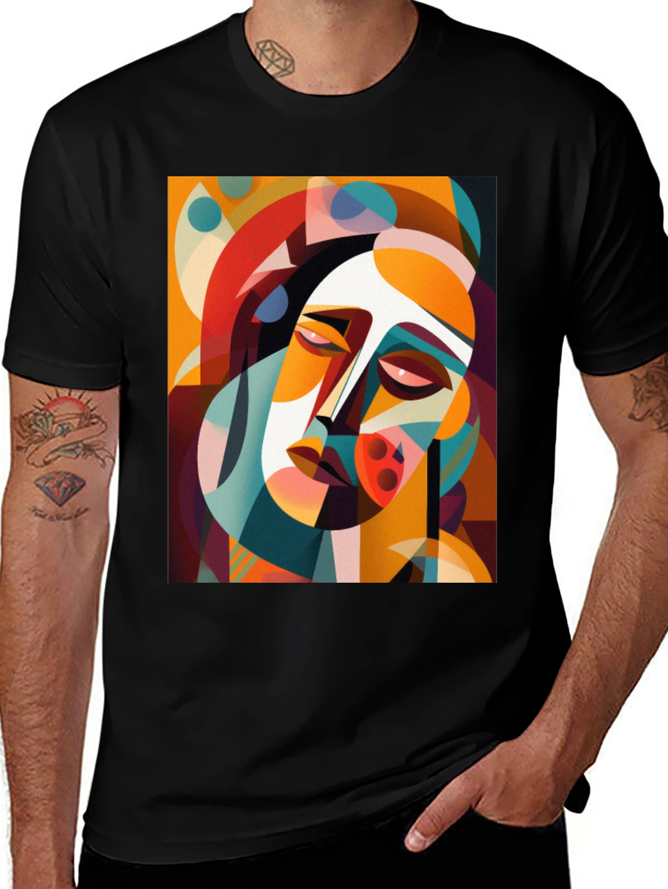 Abstract Art Graphic Tee - Unique Design