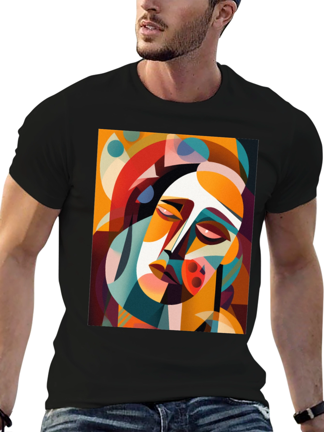 Abstract Art Graphic Tee - Unique Design