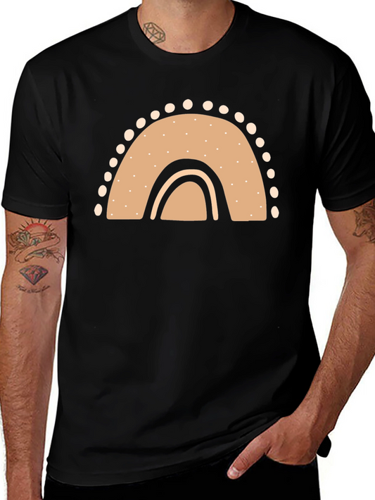 Boho Rainbow Graphic Tee - Casual Comfort