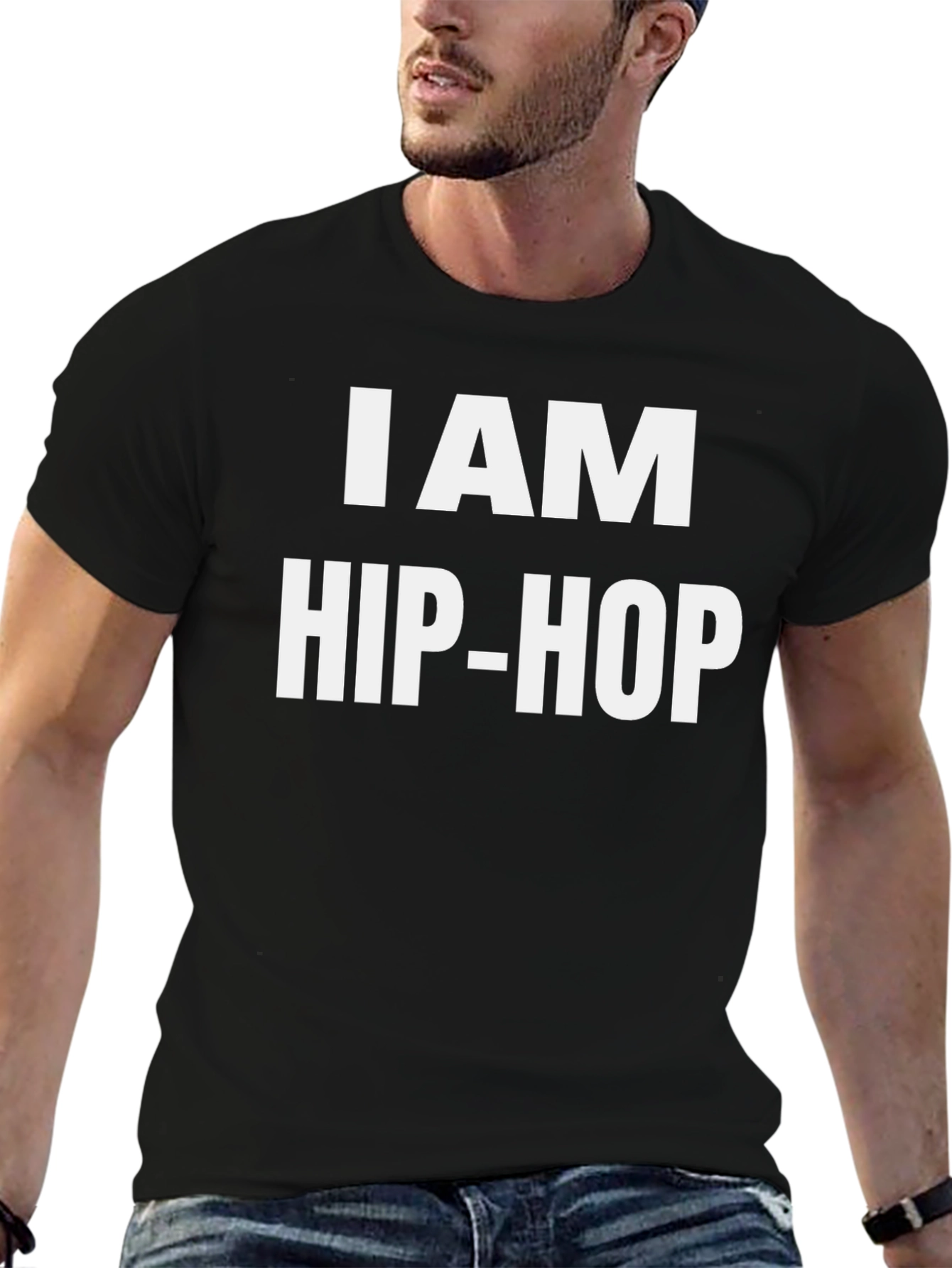 I AM HIP-HOP Graphic Tee - Bold Statement Shirt