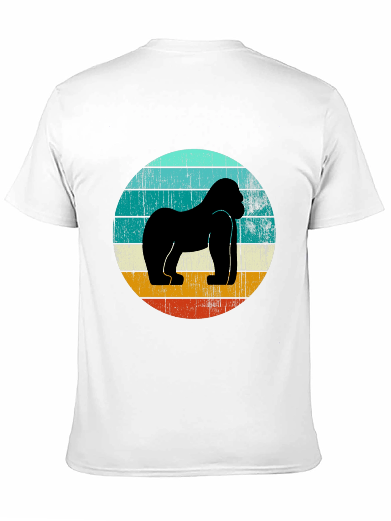 Retro Gorilla Graphic Tee - Black
