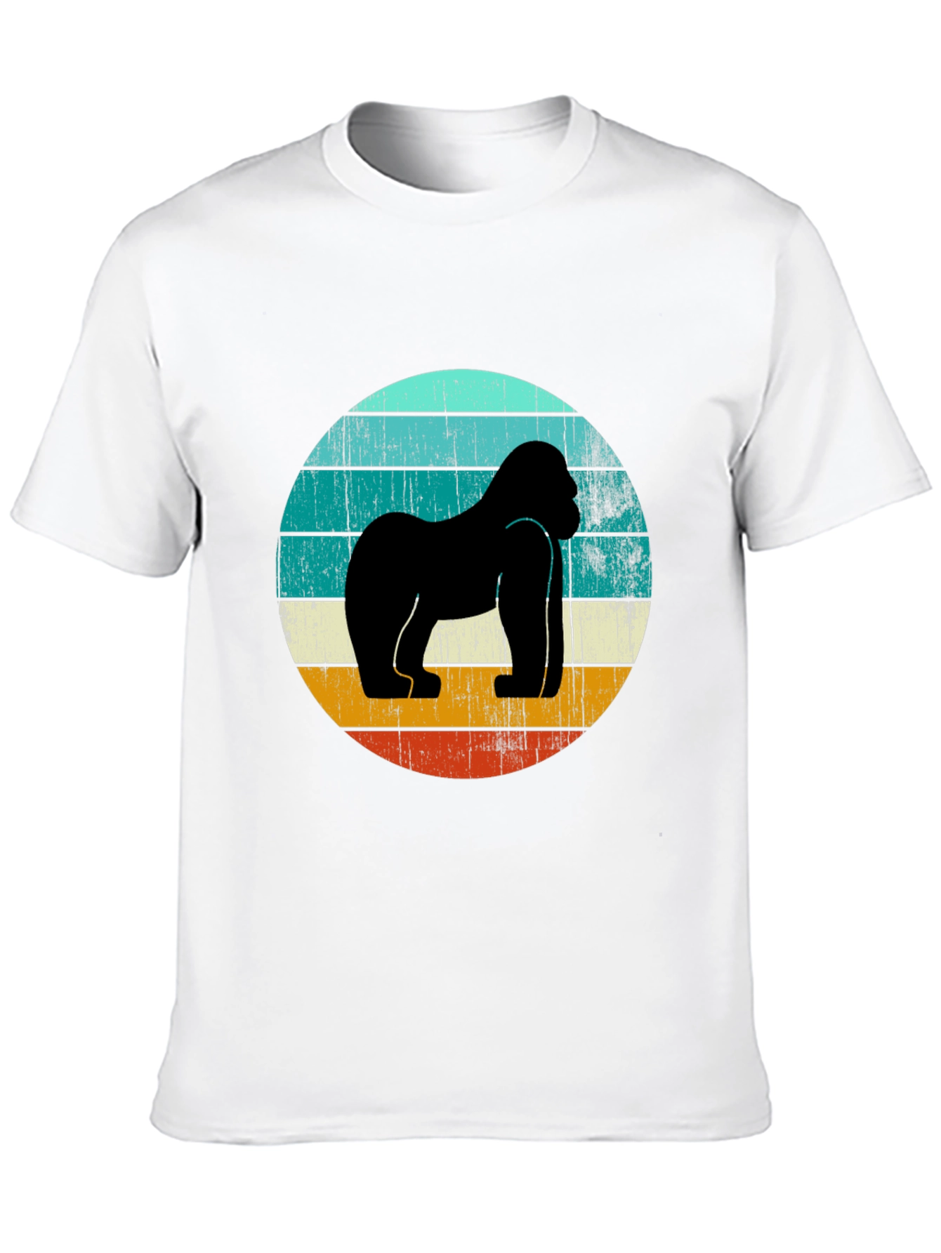 Retro Gorilla Graphic Tee - Black