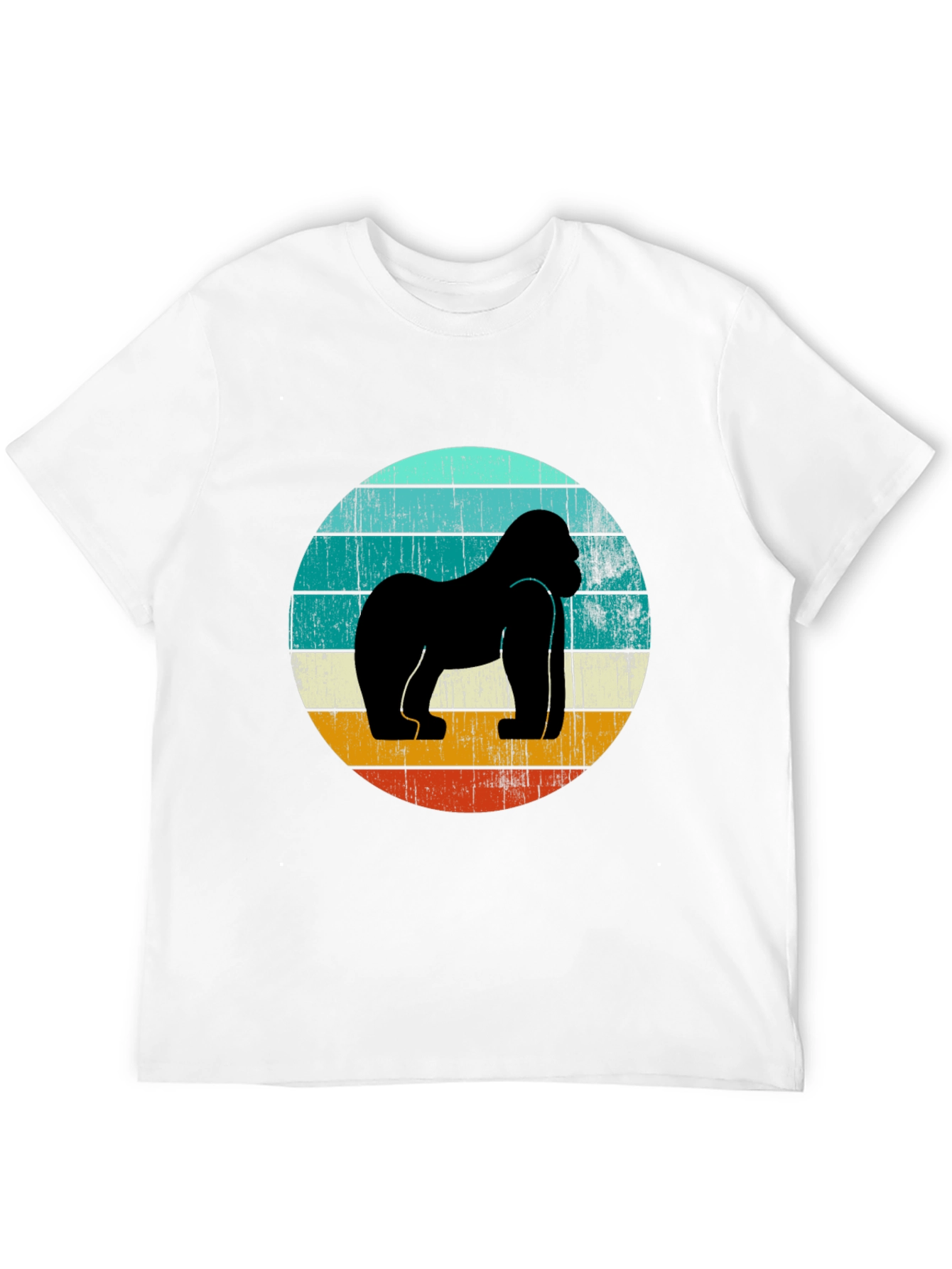 Retro Gorilla Graphic Tee - Black