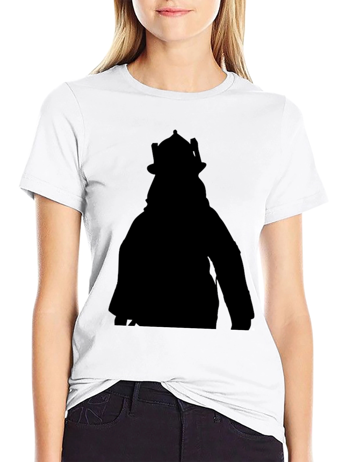 Black Silhouette Tee - Unique Graphic Print