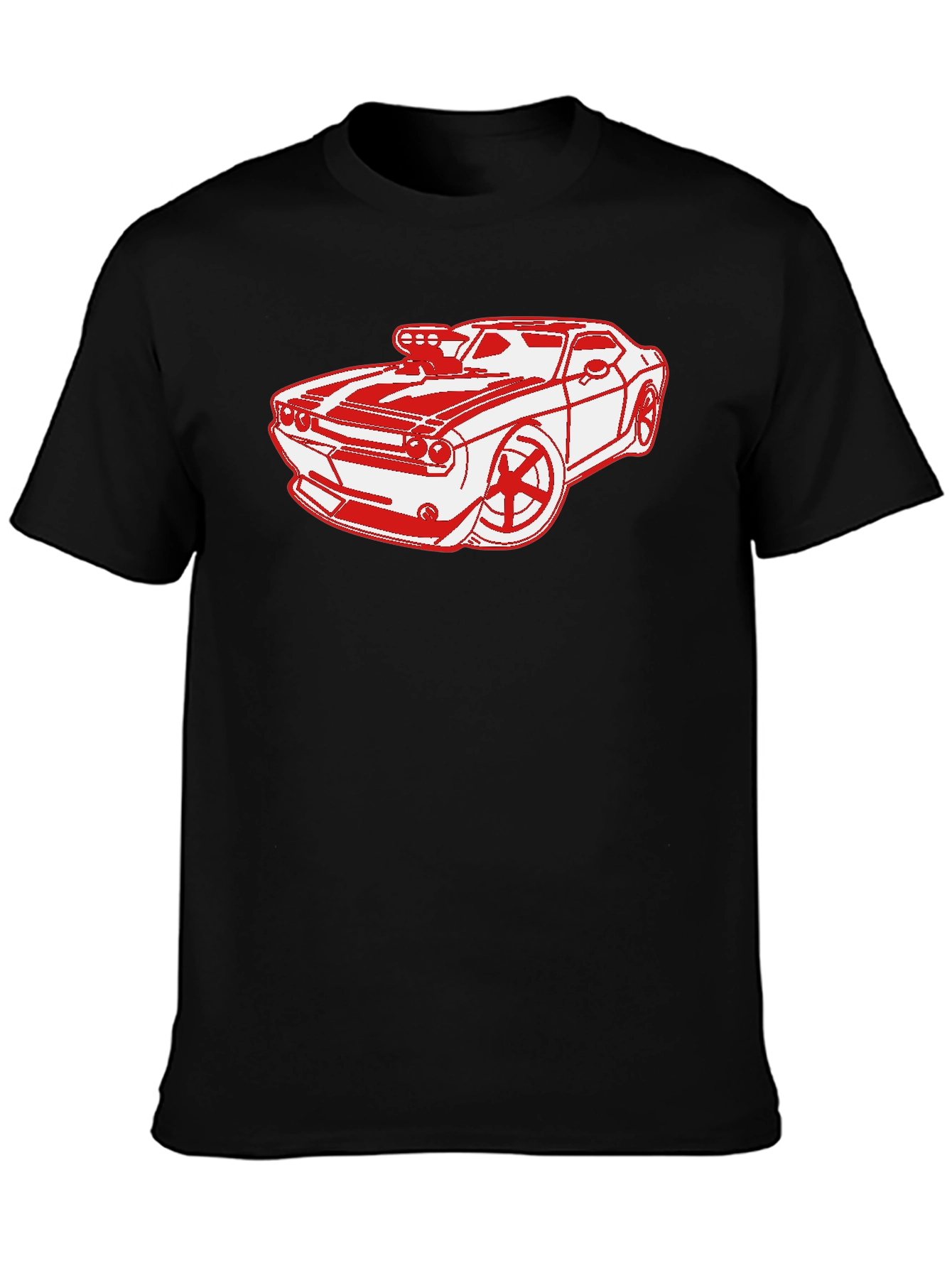 Red Muscle Car Graphic T-Shirt