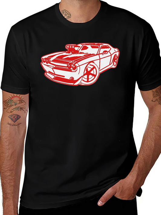 Red Muscle Car Graphic T-Shirt