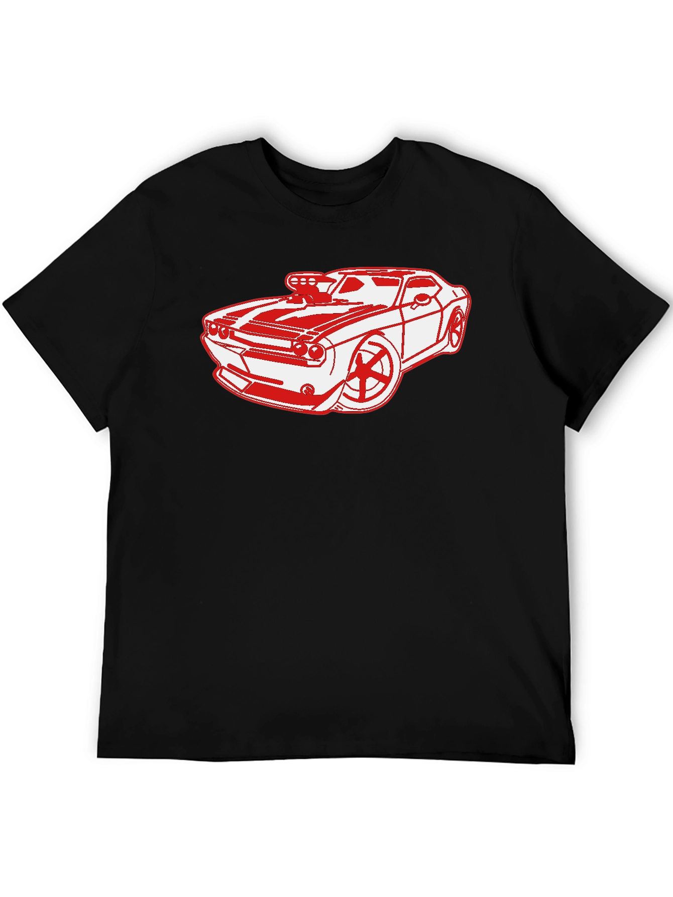Red Muscle Car Graphic T-Shirt