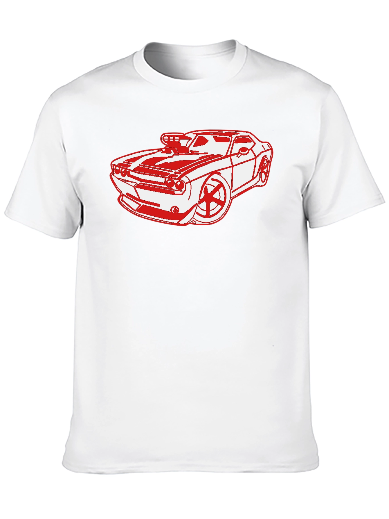 Red Muscle Car Graphic T-Shirt