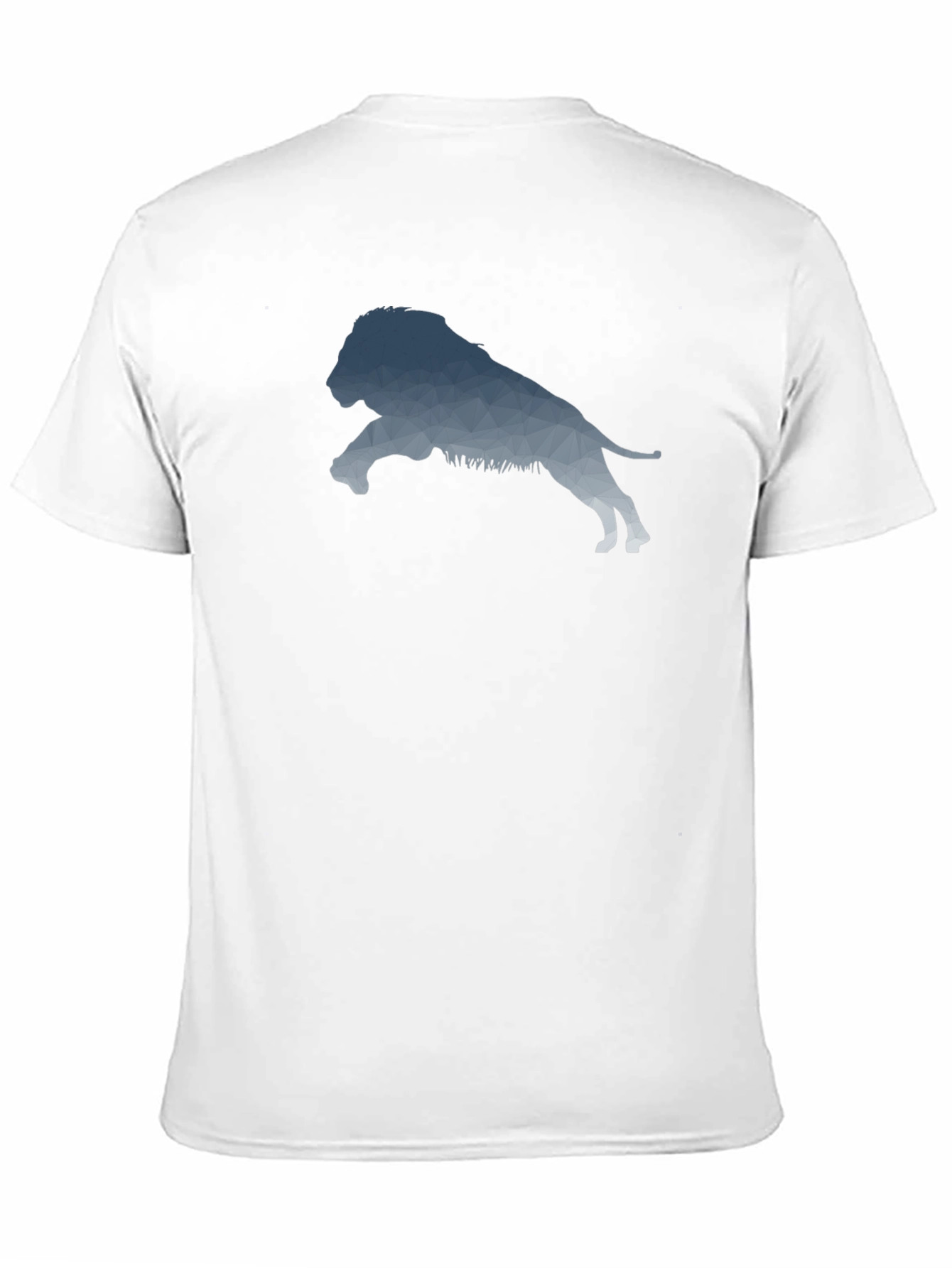 Geometric Lion Graphic Tee - Modern Design
