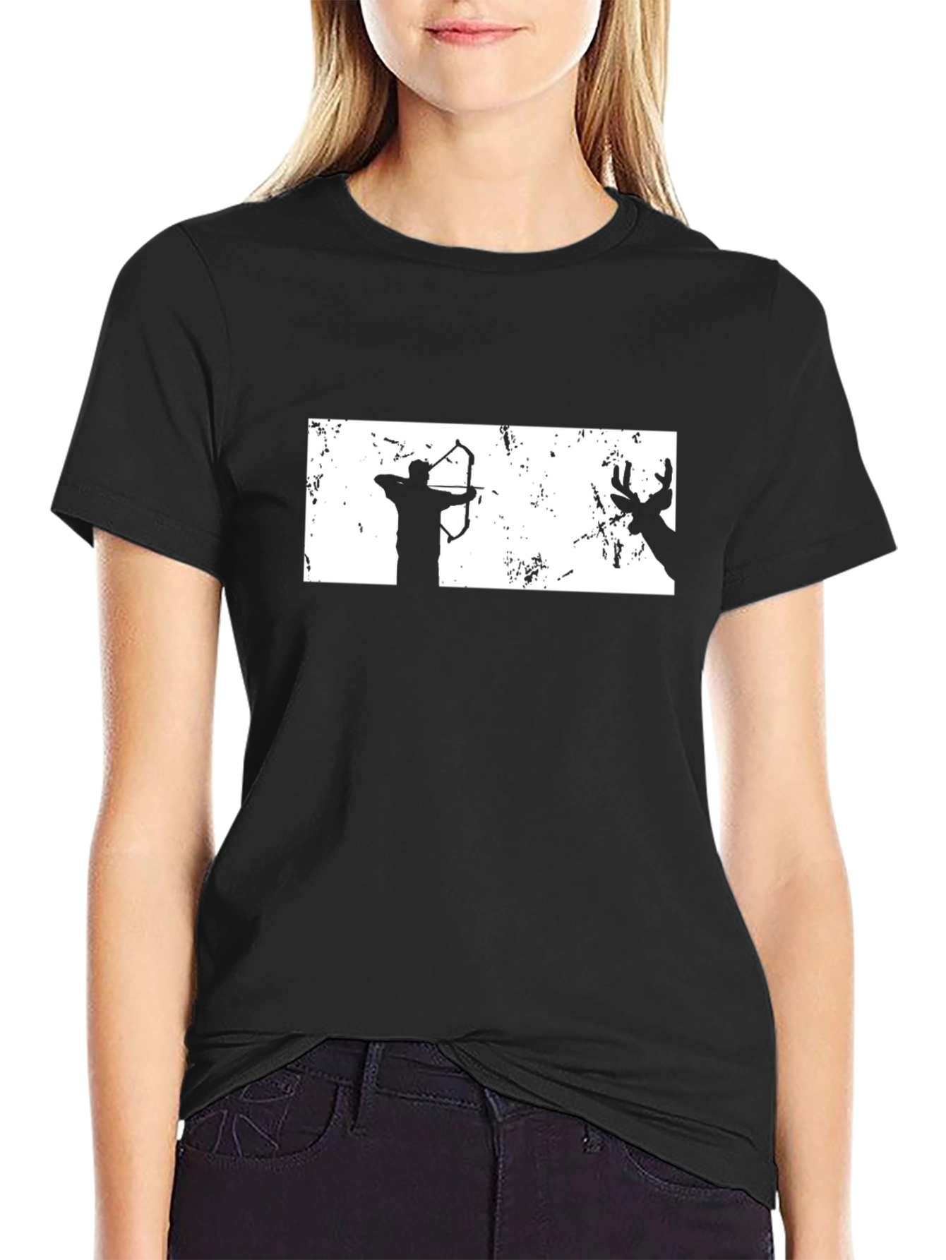 Archer & Deer Graphic T-Shirt - Black