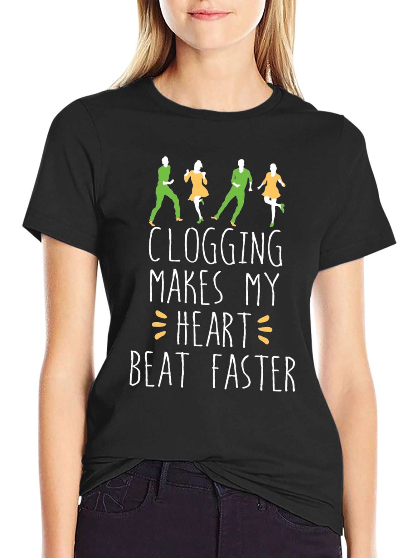 Clogging Heartbeat T-Shirt - Dance Lover Tee